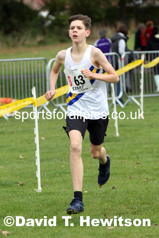 Boys under-13s Northern Cross Country Relays, Graves Park, Sheffield. Photo: David T. Hewitson/Sports for All Pics
